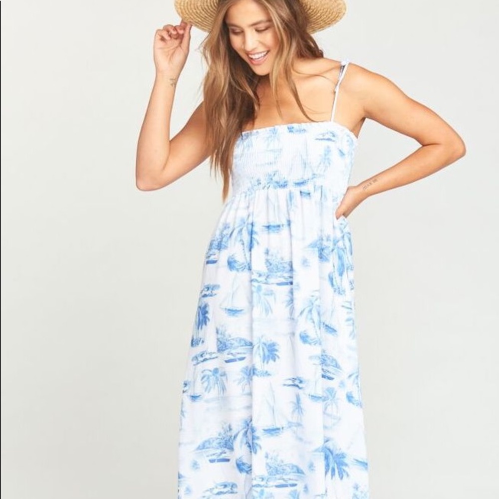 SMYMM Maggie Maxi Dress in Sail Away Size Large